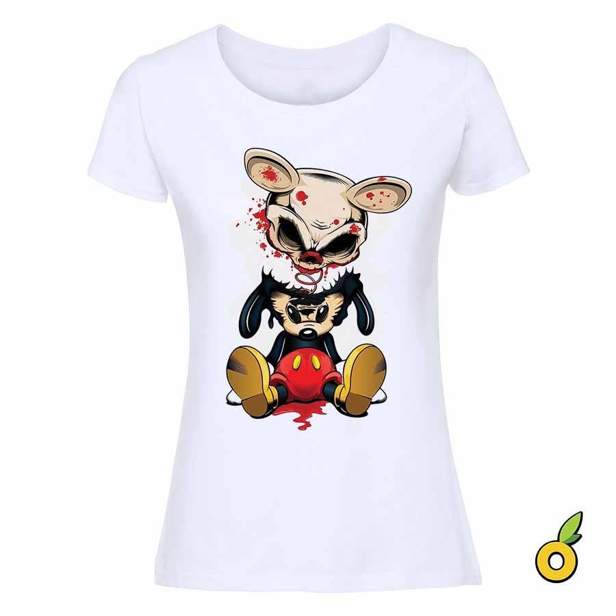 Тениска Mickey Skull White