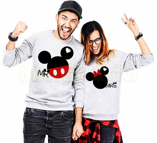 Блузи за двойки Mr and Mrs