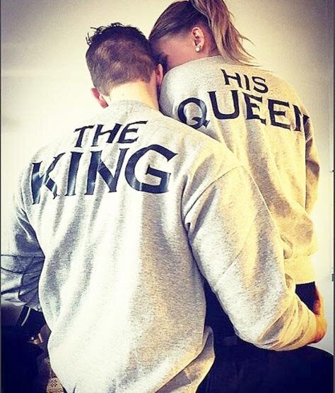 Блузи за двойки The King and His Queen