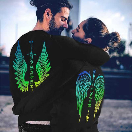 Блузи за двойки Angel and Guardian
