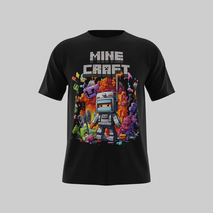 Геймърска тениска в различни цветове Minecraft1