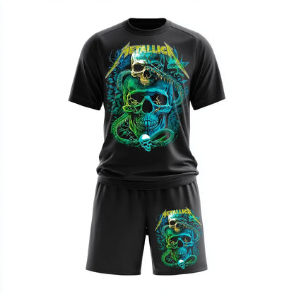 Къс екип от дишаща материя Metallica Skulls and Bones