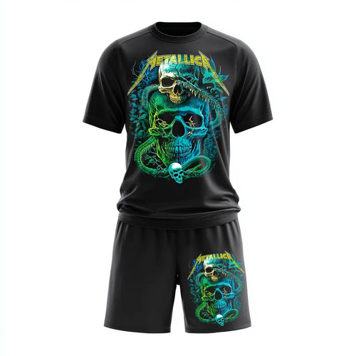 Къс екип от дишаща материя Metallica Skulls and Bones