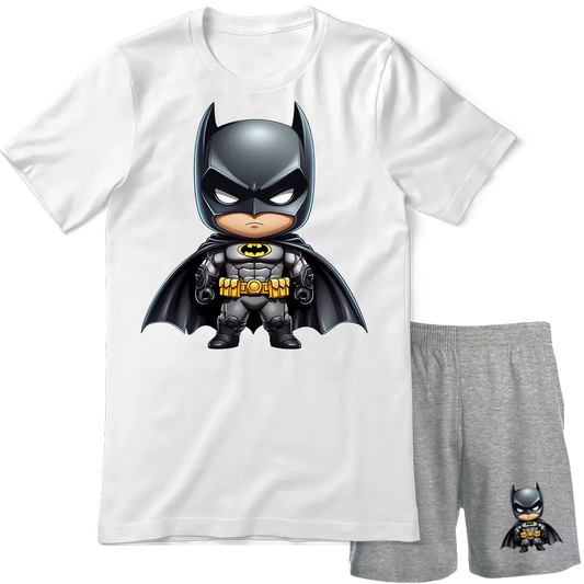 Къс екип за деца и възрастни Мини Батман