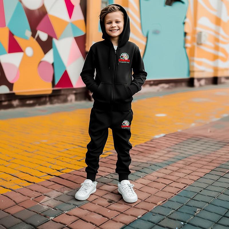 Ватиран Детски Екип с Цип и Качулка Courage Dog