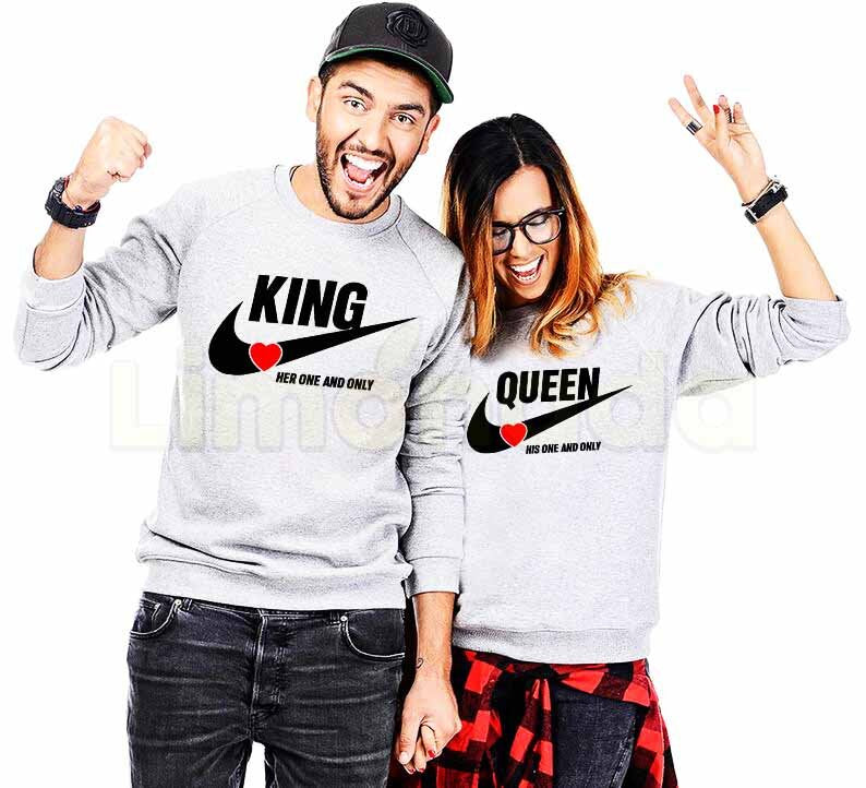 Блузи за двойки King and Queen New