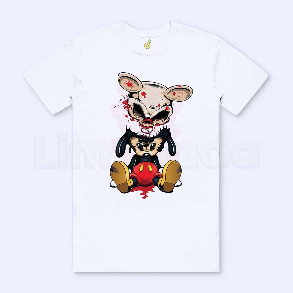 Тениска Mickey Skull White