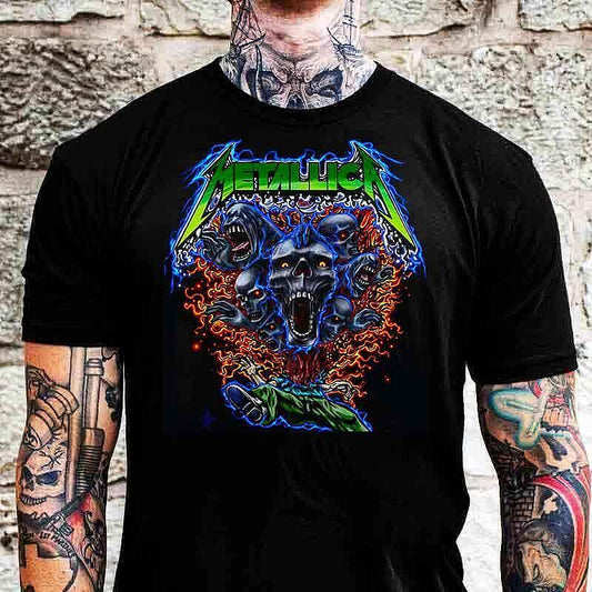 Тениска Metallica Color Skull