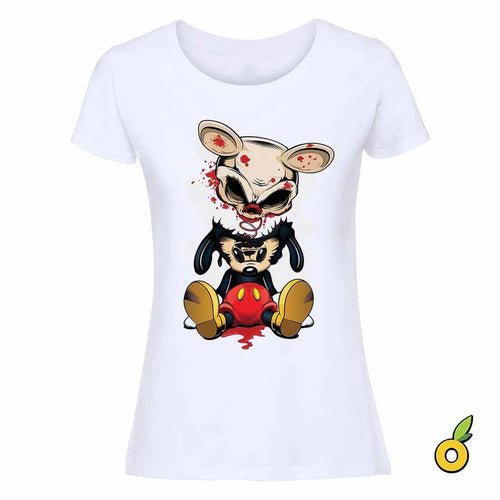 Тениска Mickey Skull White