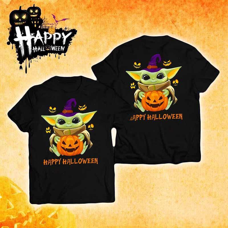 Тениска Baby Yoda Halloween