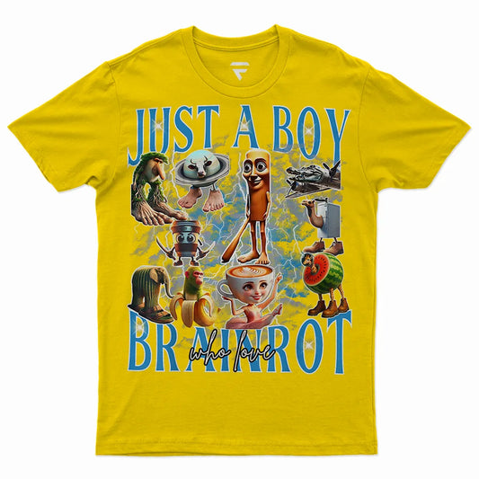 Тениска в различни цветове Brainrot