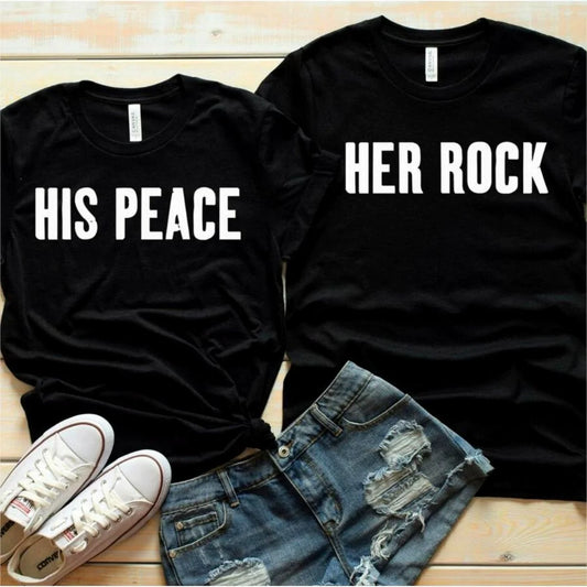 Тениски за двойки Rock Peace