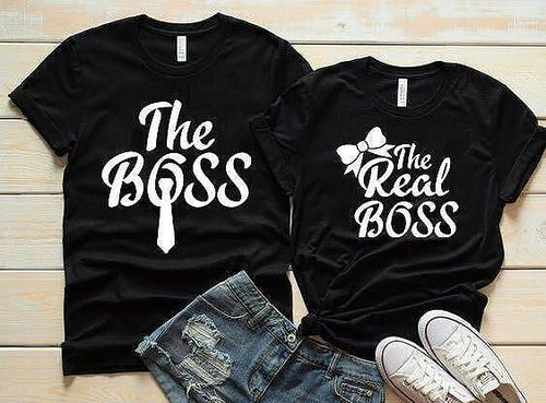 Тениски за двойки The Real Boss