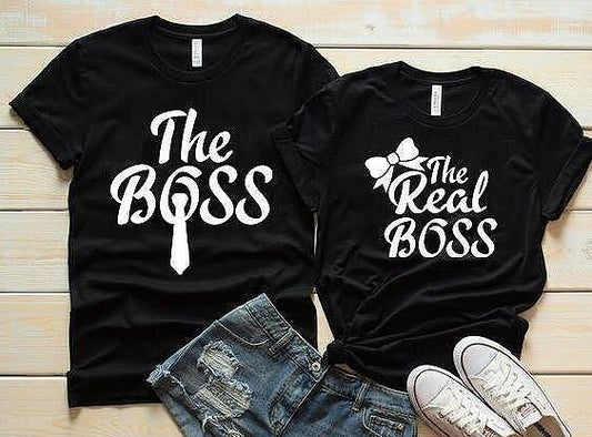 Тениски за двойки The Real Boss