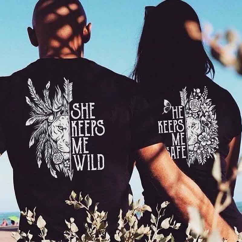 Тениски за двойки Safe and Wild