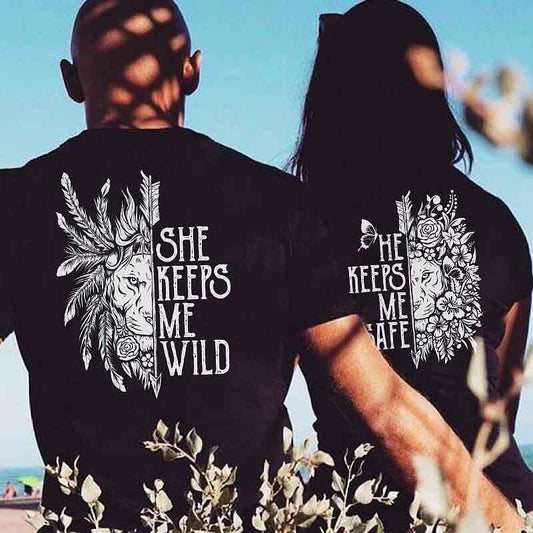 Тениски за двойки Safe and Wild