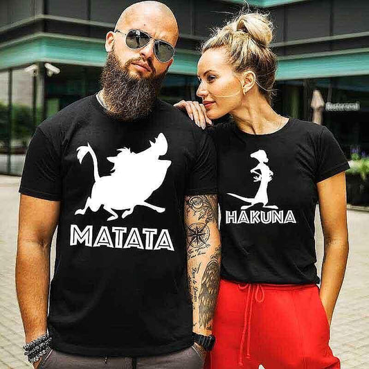 Тениски за двойки Hakuna Matata b