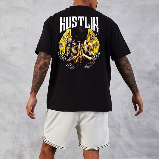 Унисекс Oversize Тениска Hustlin