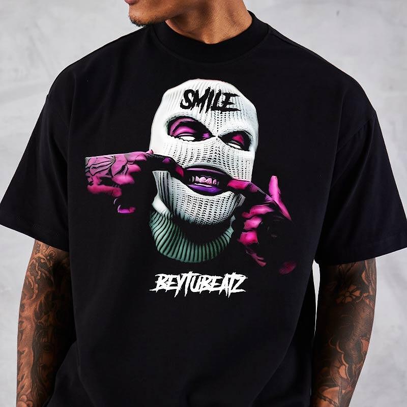 Унисекс Oversize Тениска Gang Mask 2